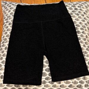 Beyond Yoga Gray Spacedye Biker Shorts